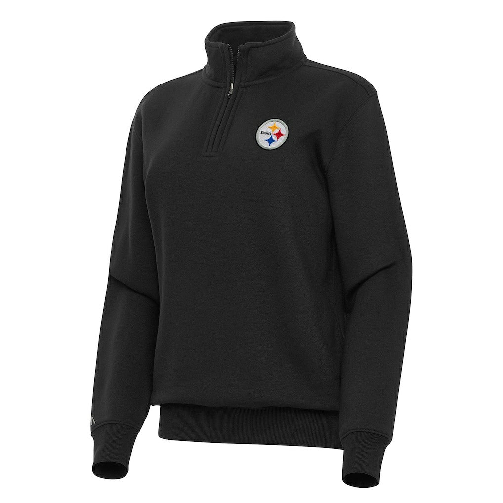 Antigua Women's Victory Quarter-Zip Top - Pittsburgh Steelers