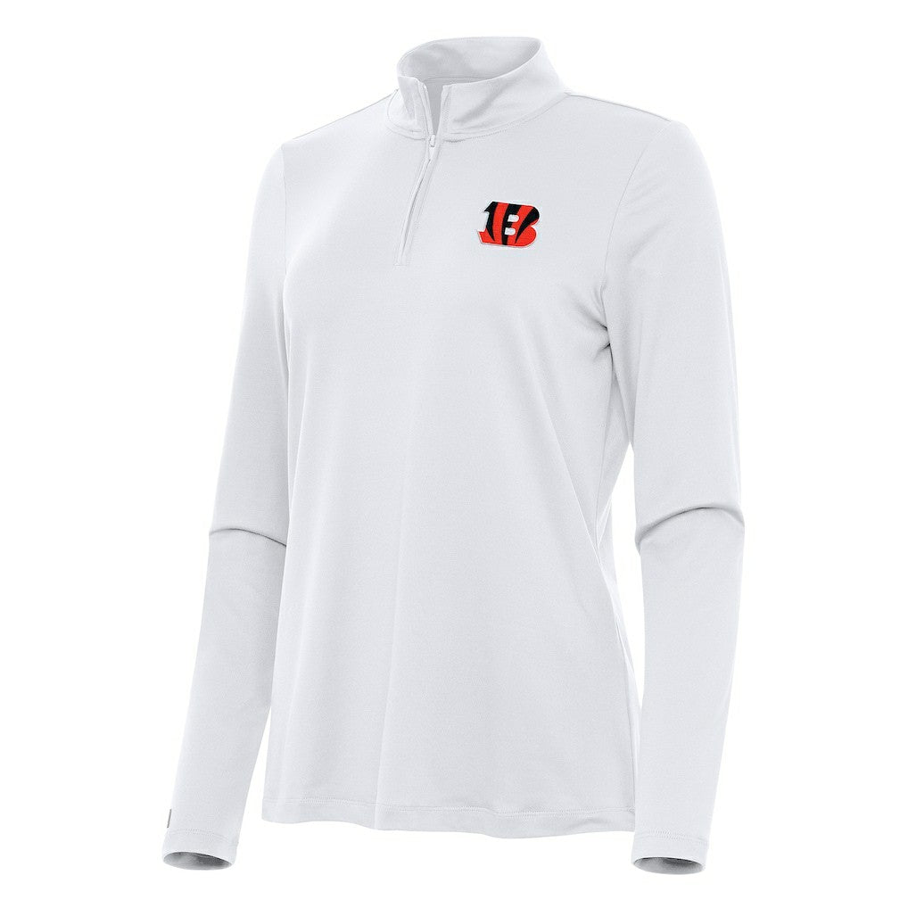 Antigua Women's Reprocess Quarter-Zip Top - Cincinnati Bengals