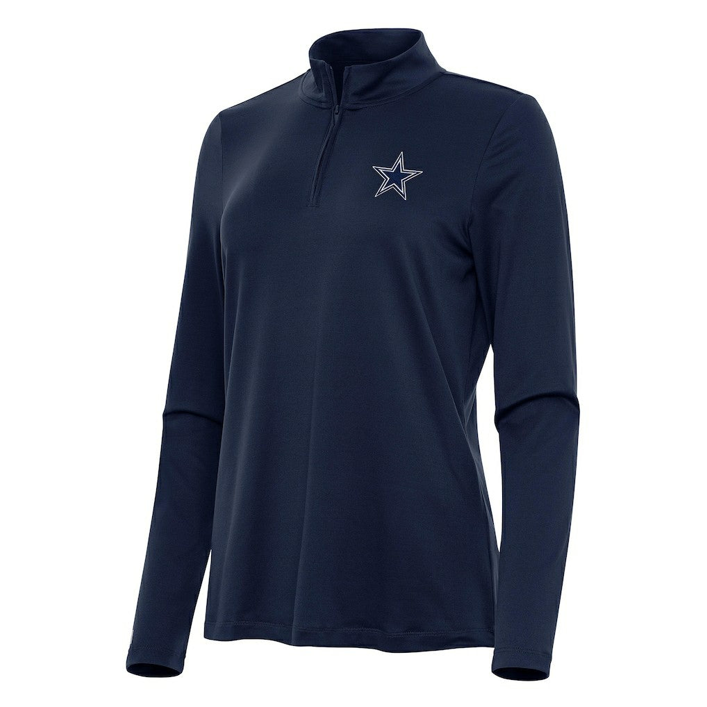 Antigua Women's Reprocess Quarter-Zip Top - Dallas Cowboys