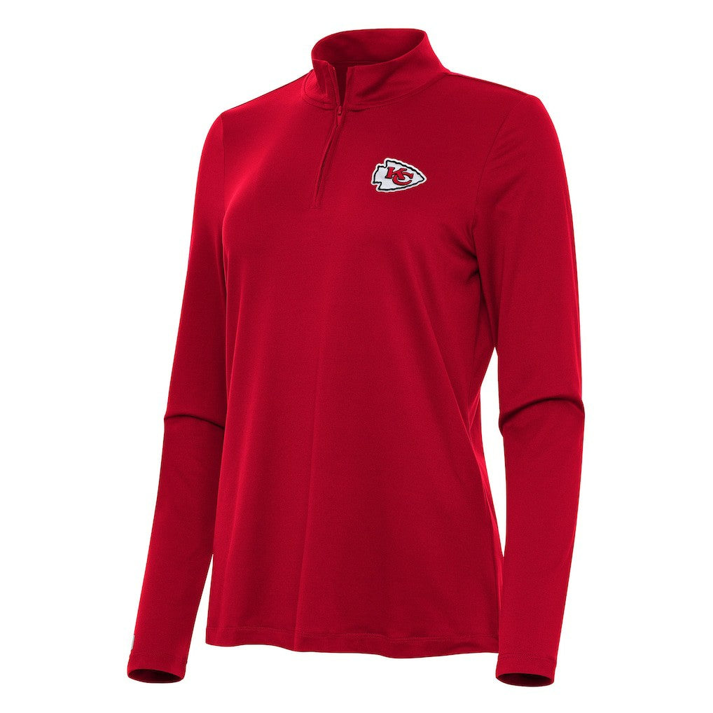 Antigua Women's Reprocess Quarter-Zip Top - Kansas City Chiefs