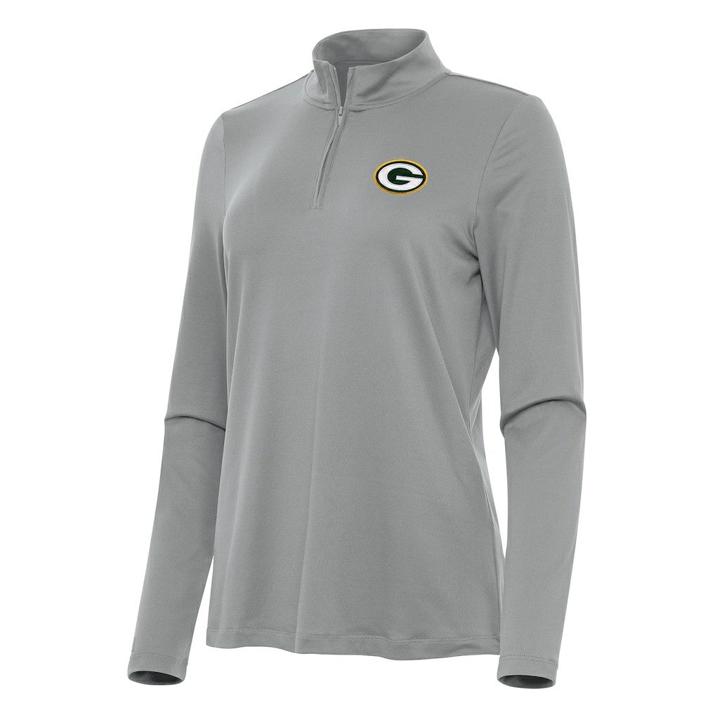 Antigua Women's Reprocess Quarter-Zip Top - Green Bay Packers