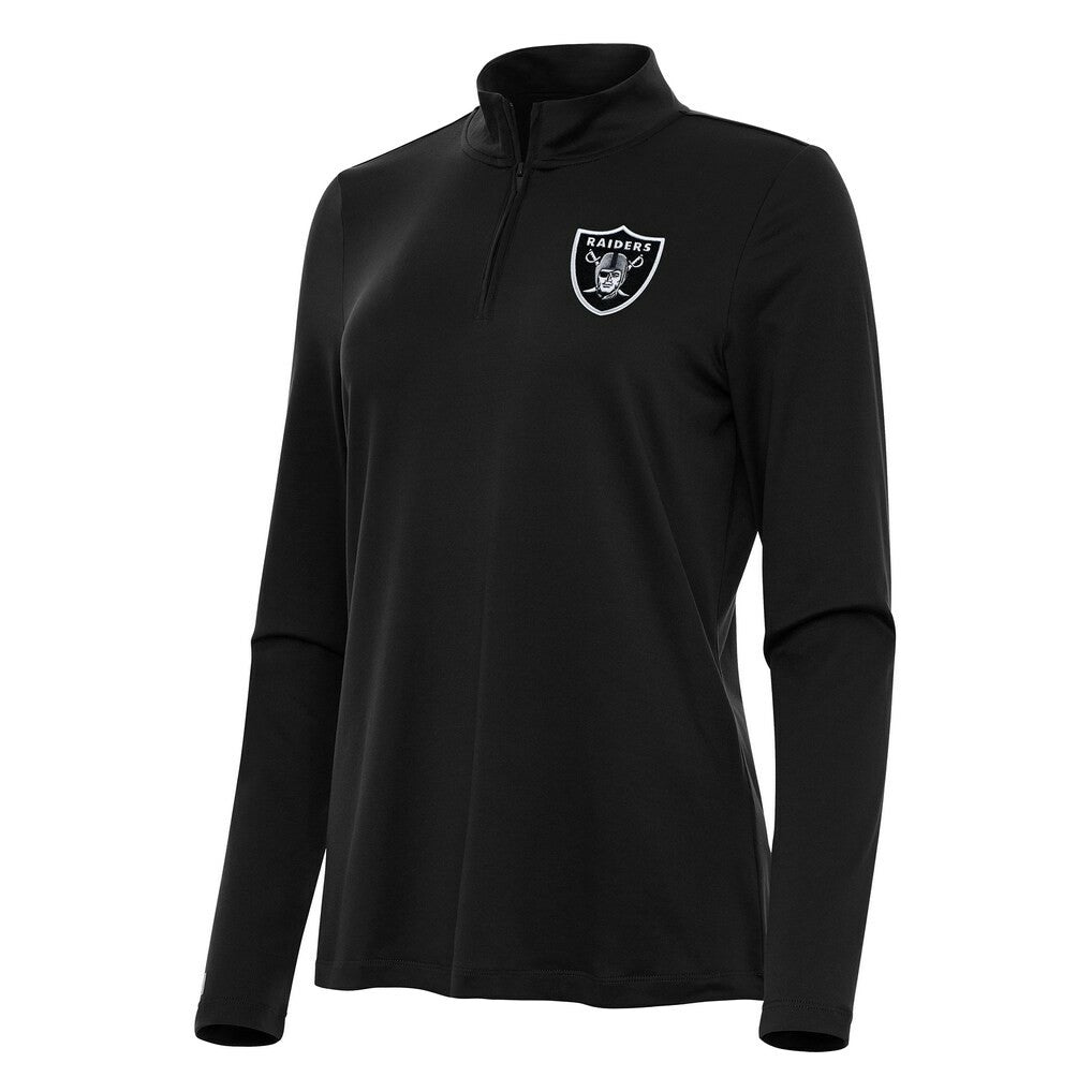 Antigua Women's Reprocess Quarter-Zip Top - Las Vegas Raiders