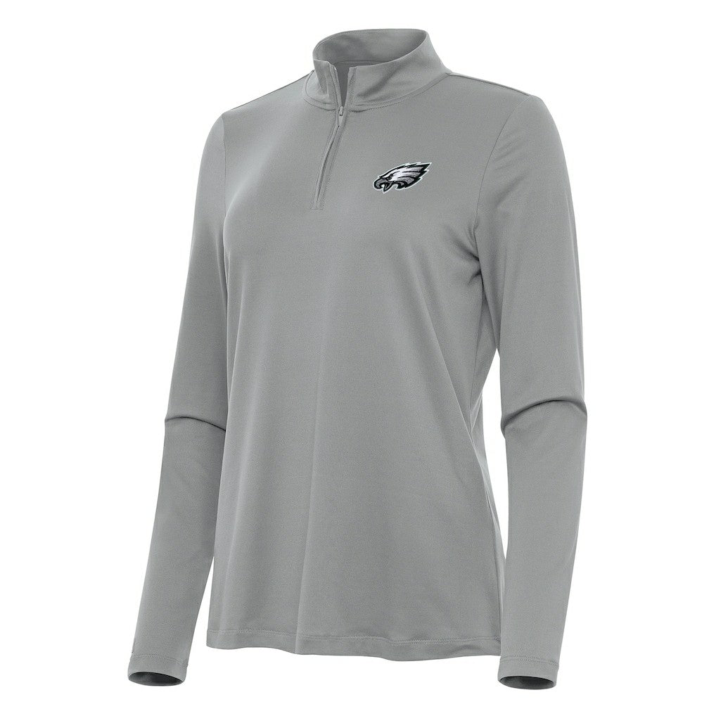 Antigua Women's Reprocess Quarter-Zip Top - Philadelphia Eagles