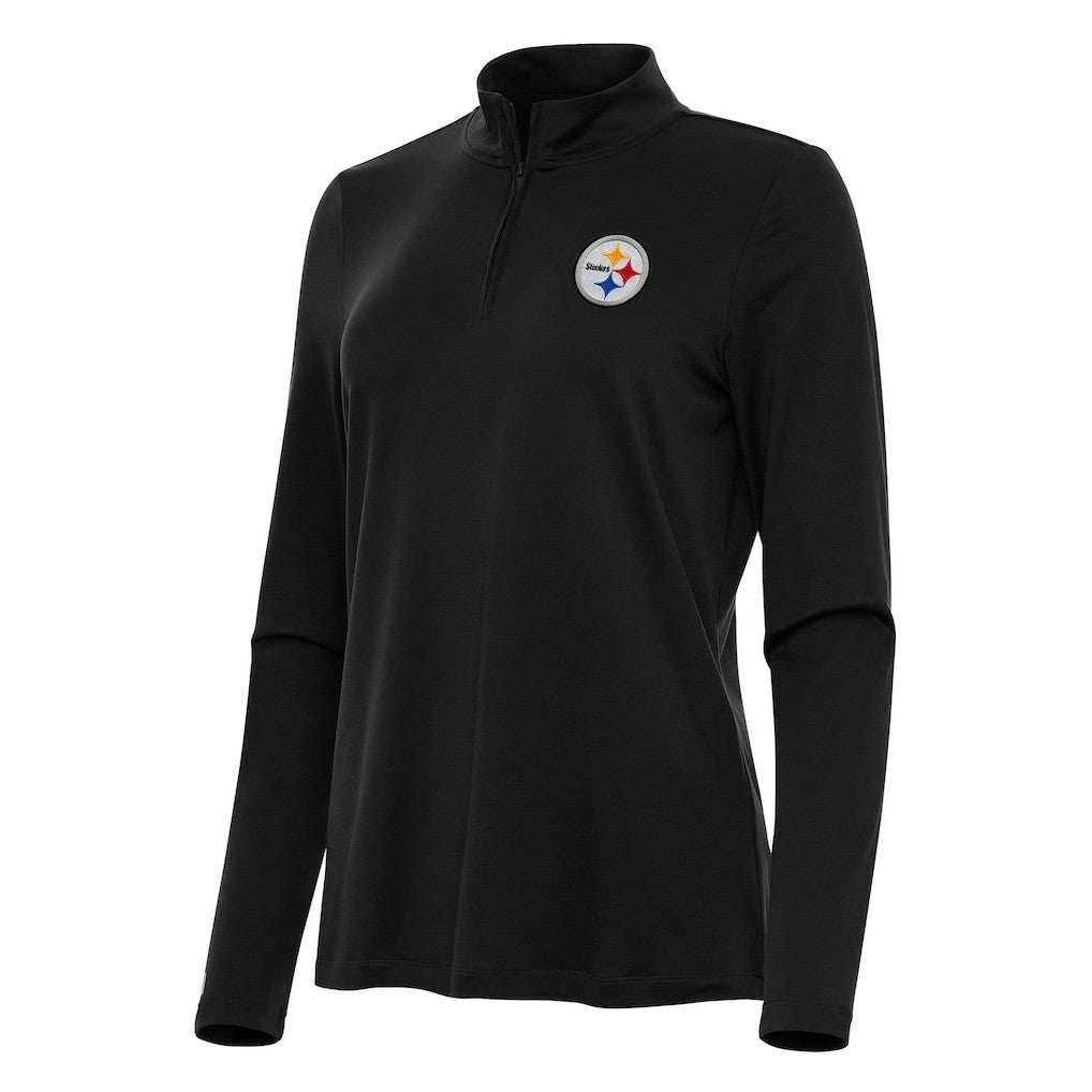 Antigua Women's Reprocess Quarter-Zip Top - Pittsburgh Steelers