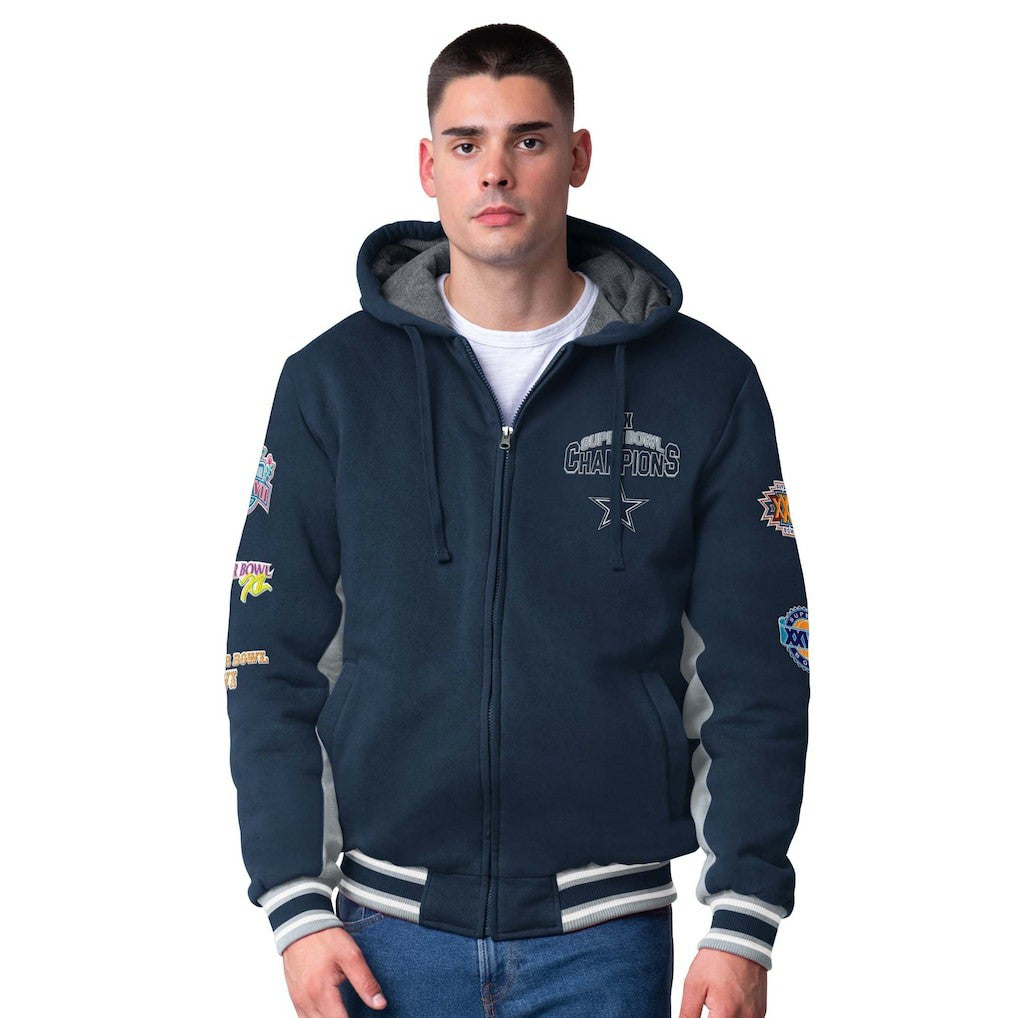 G-III Sports by Carl Banks No Huddle Commemorative Full-Zip Hoodie Jacket - Dallas Cowboys