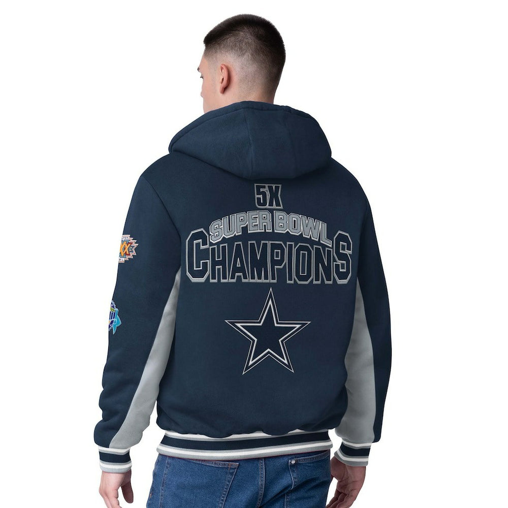 G-III Sports by Carl Banks No Huddle Commemorative Full-Zip Hoodie Jacket - Dallas Cowboys