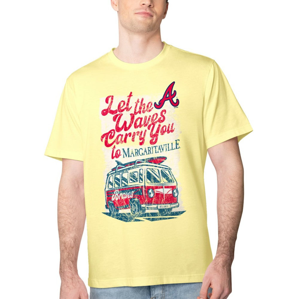 MLB Atlanta Braves Margaritaville Bus Waves Graphic T-Shirt