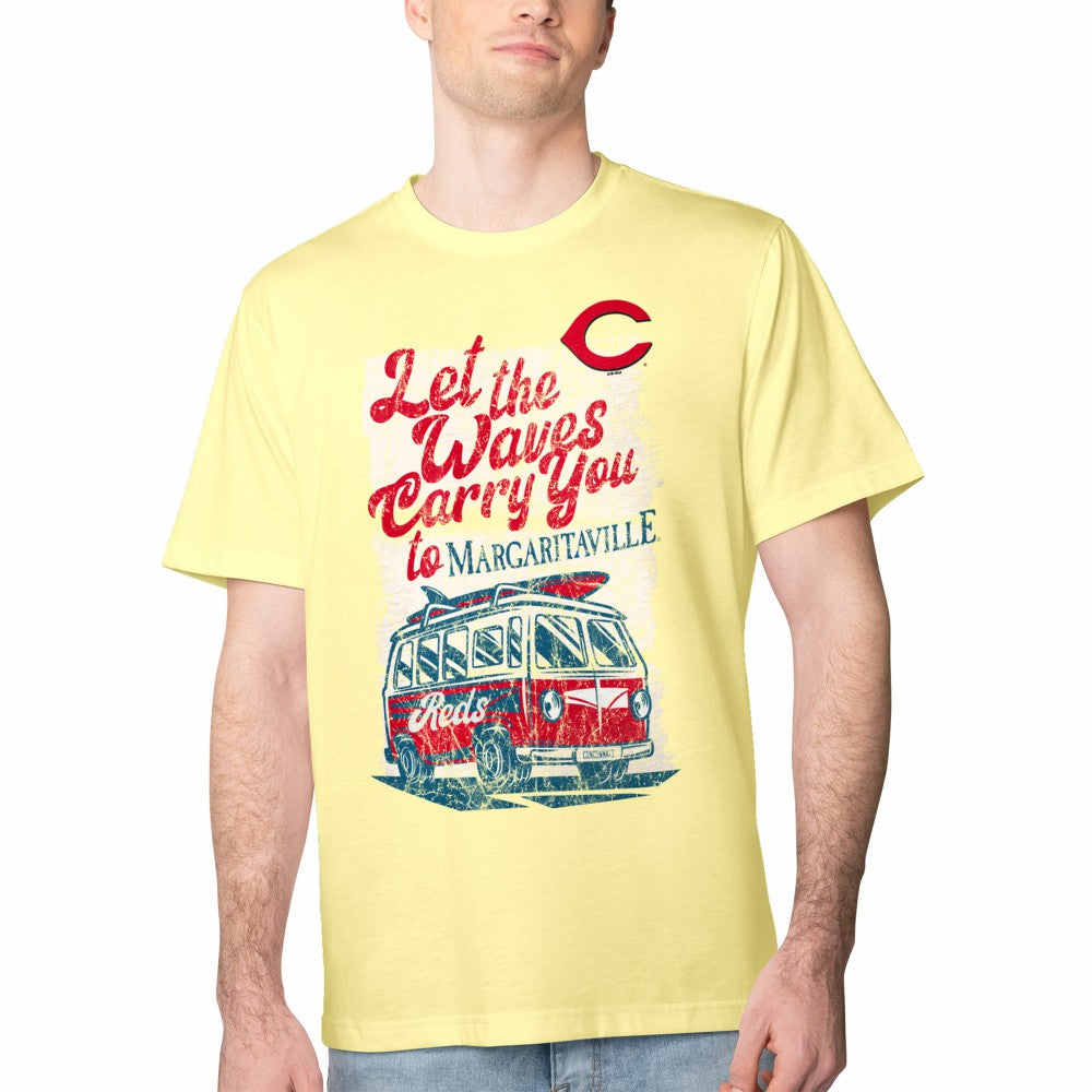 MLB Cincinnati Reds Margaritaville Bus Waves Graphic T-Shirt