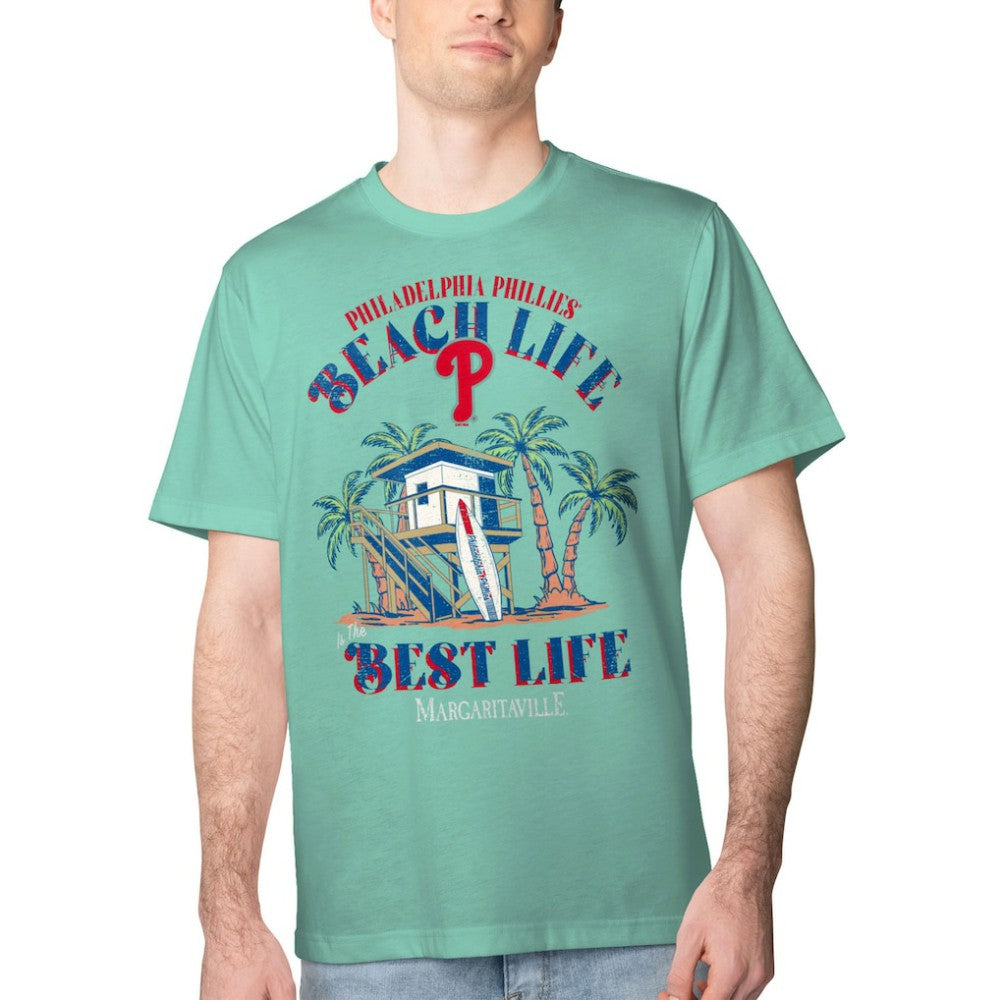 MLB Philadelphia Phillies Margaritaville Beach Hut Graphic T-Shirt