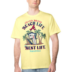 MLB Atlanta Braves Margaritaville Beach Hut Graphic T-Shirt