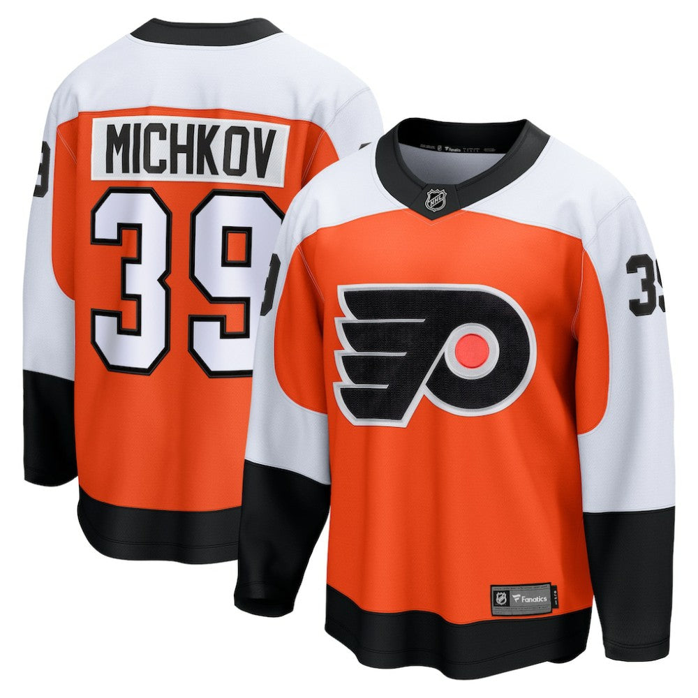 NHL Orange Matvei Michkov Philadelphia Flyers Fanatics Home Premier Breakaway Player Jersey