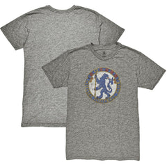 Chelsea 1863FC Retro Badge Vintage Tri-Blend T-Shirt -  Heather Gray