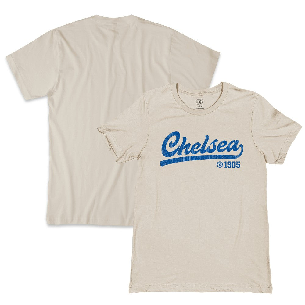 Chelsea 1863FC Script T-Shirt -  Tan