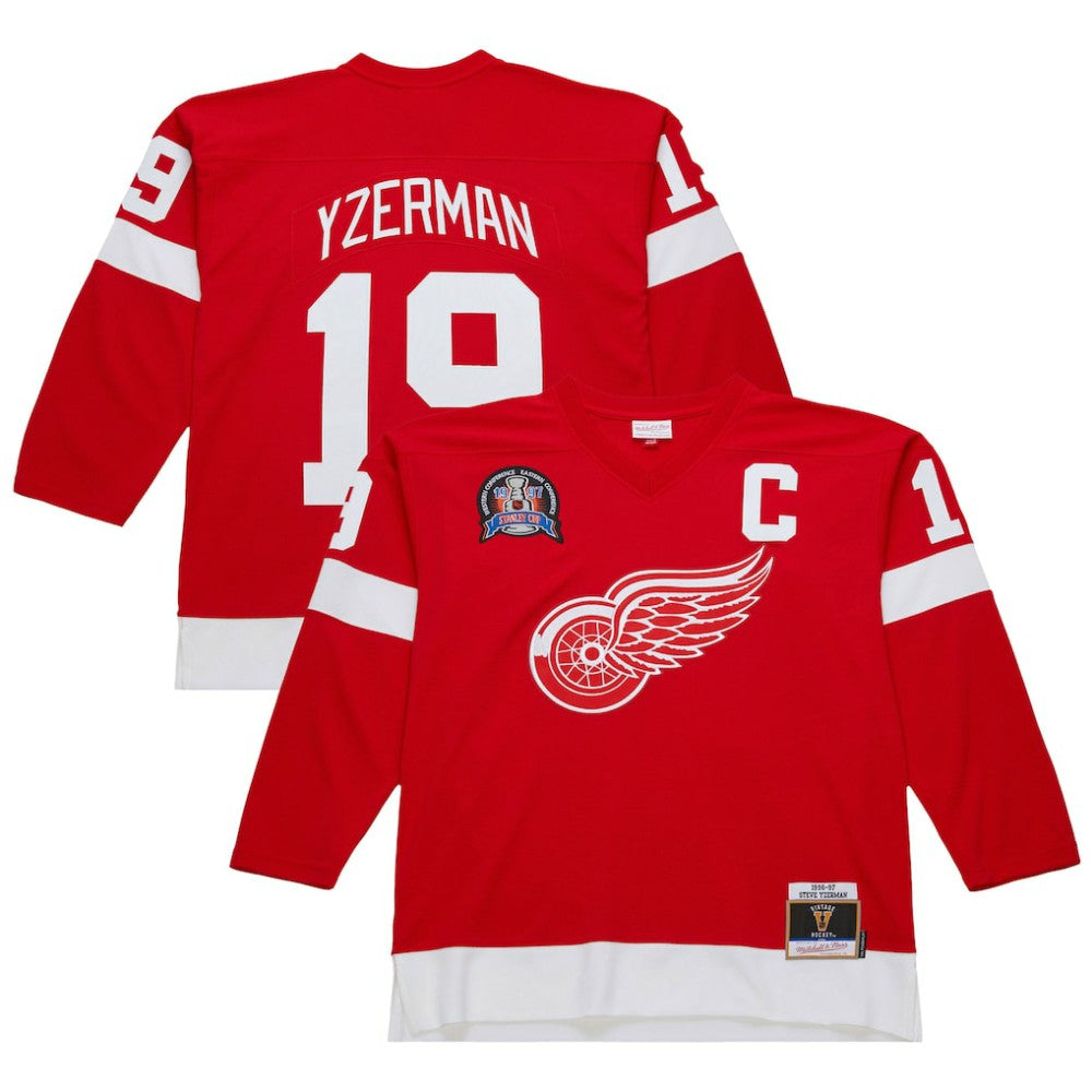 NHL Scarlet Steve Yzerman Detroit Red Wings 1996-97 Power Play Jersey