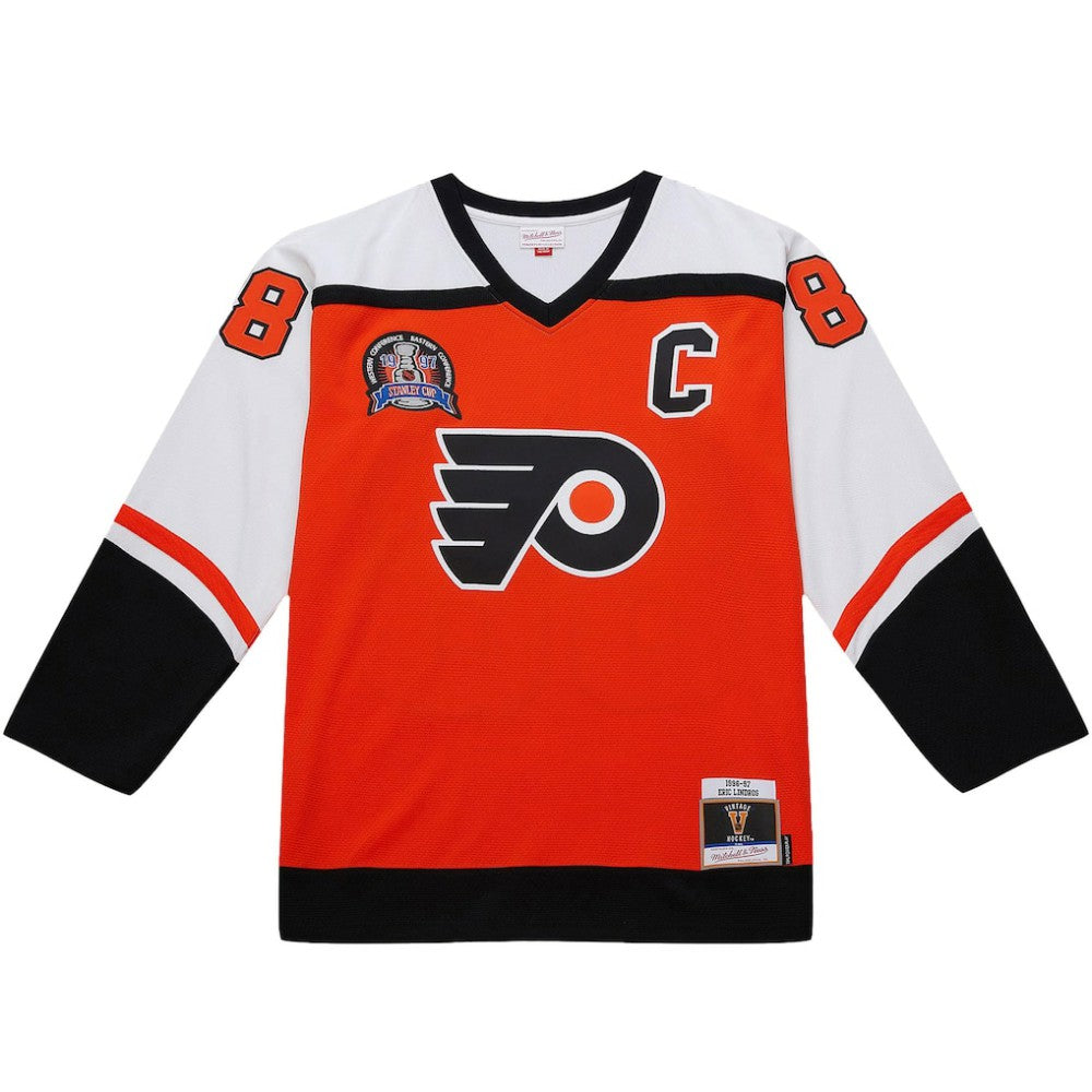 NHL Orange Eric Lindros Philadelphia Flyers 1996-97 Power Play Jersey