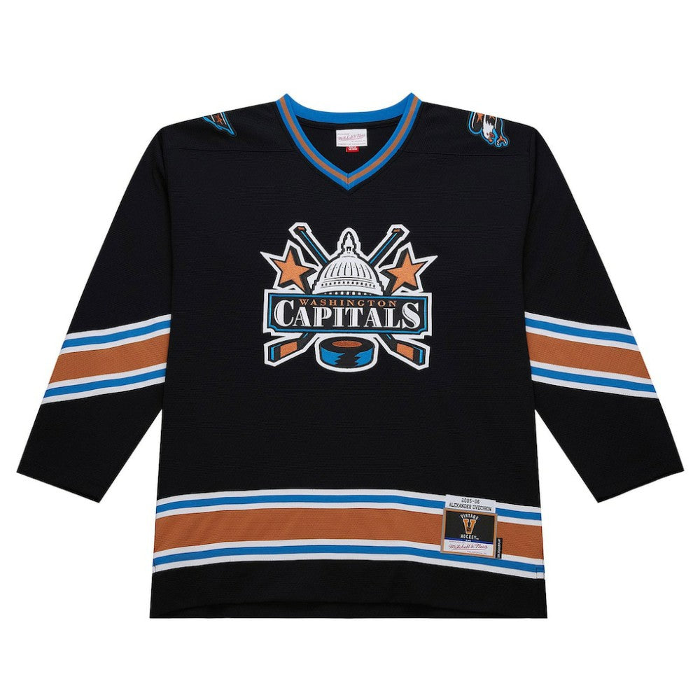 NHL Black Alexander Ovechkin Washington Capitals Mitchell & Ness 2005/06 Power Play Jersey