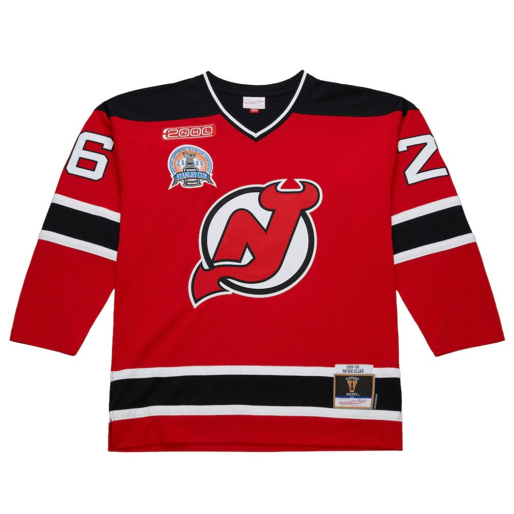 NHL Red Patrik Elias New Jersey Devils 1999-00 Power Play Jersey
