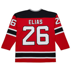 NHL Red Patrik Elias New Jersey Devils 1999-00 Power Play Jersey