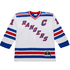 NHL White Mark Messier New York Rangers 1993-94 Power Play Jersey