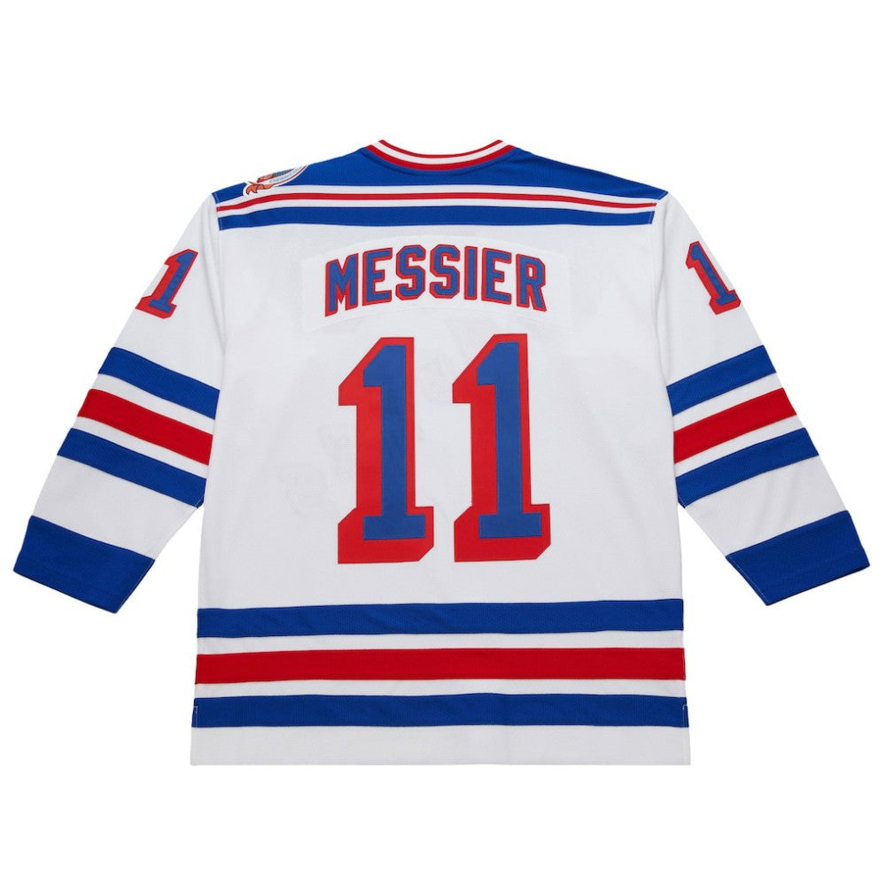 NHL White Mark Messier New York Rangers 1993-94 Power Play Jersey