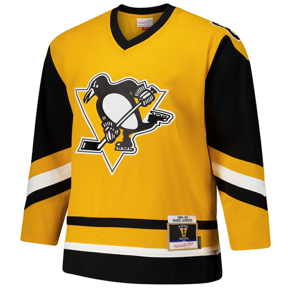 NHL Gold Mario Lemieux Pittsburgh Penguins 1984-85 Power Play Jersey