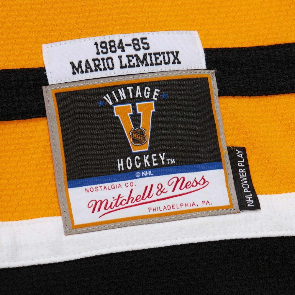 NHL Gold Mario Lemieux Pittsburgh Penguins 1984-85 Power Play Jersey