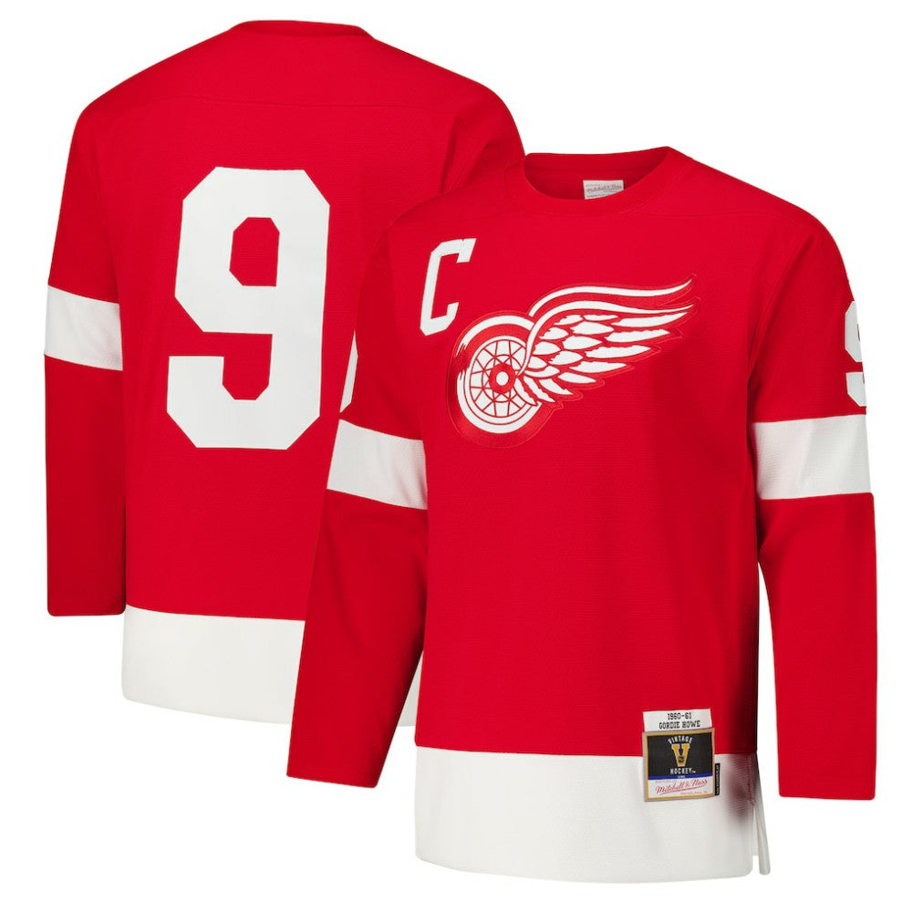 NHL Red Gordie Howe Detroit Red Wings 1960-61 Power Play Jersey