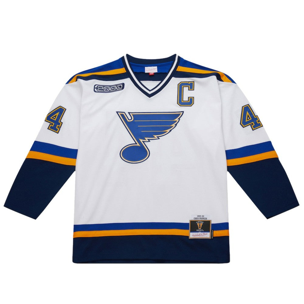 NHL White Chris Pronger St. Louis Blues 1999-00 Power Play Jersey