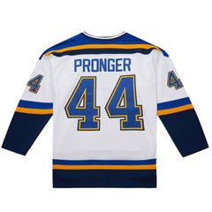 NHL White Chris Pronger St. Louis Blues 1999-00 Power Play Jersey