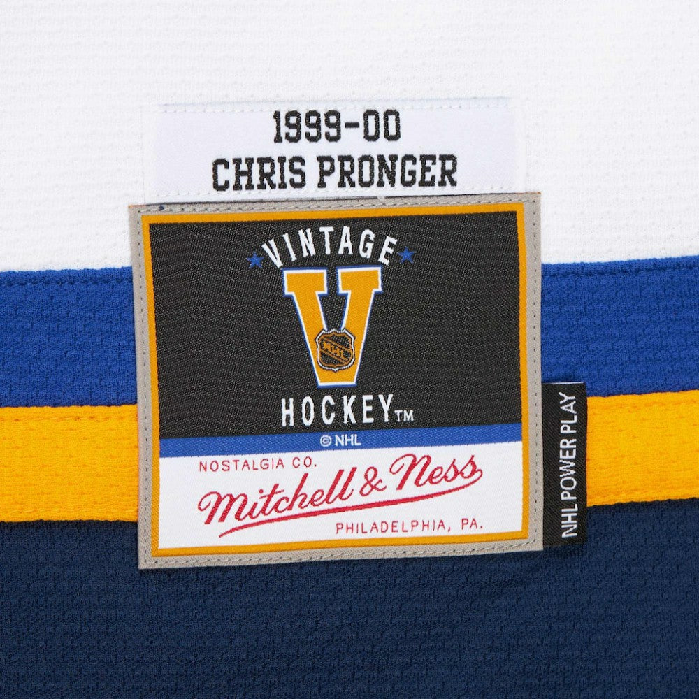 NHL White Chris Pronger St. Louis Blues 1999-00 Power Play Jersey