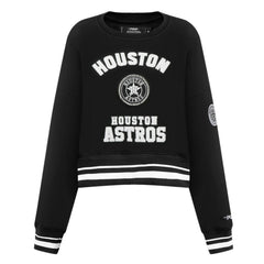 MLB Houston Astros Pro Standard Women's Pearl Cropped Pullover Sweatshirt