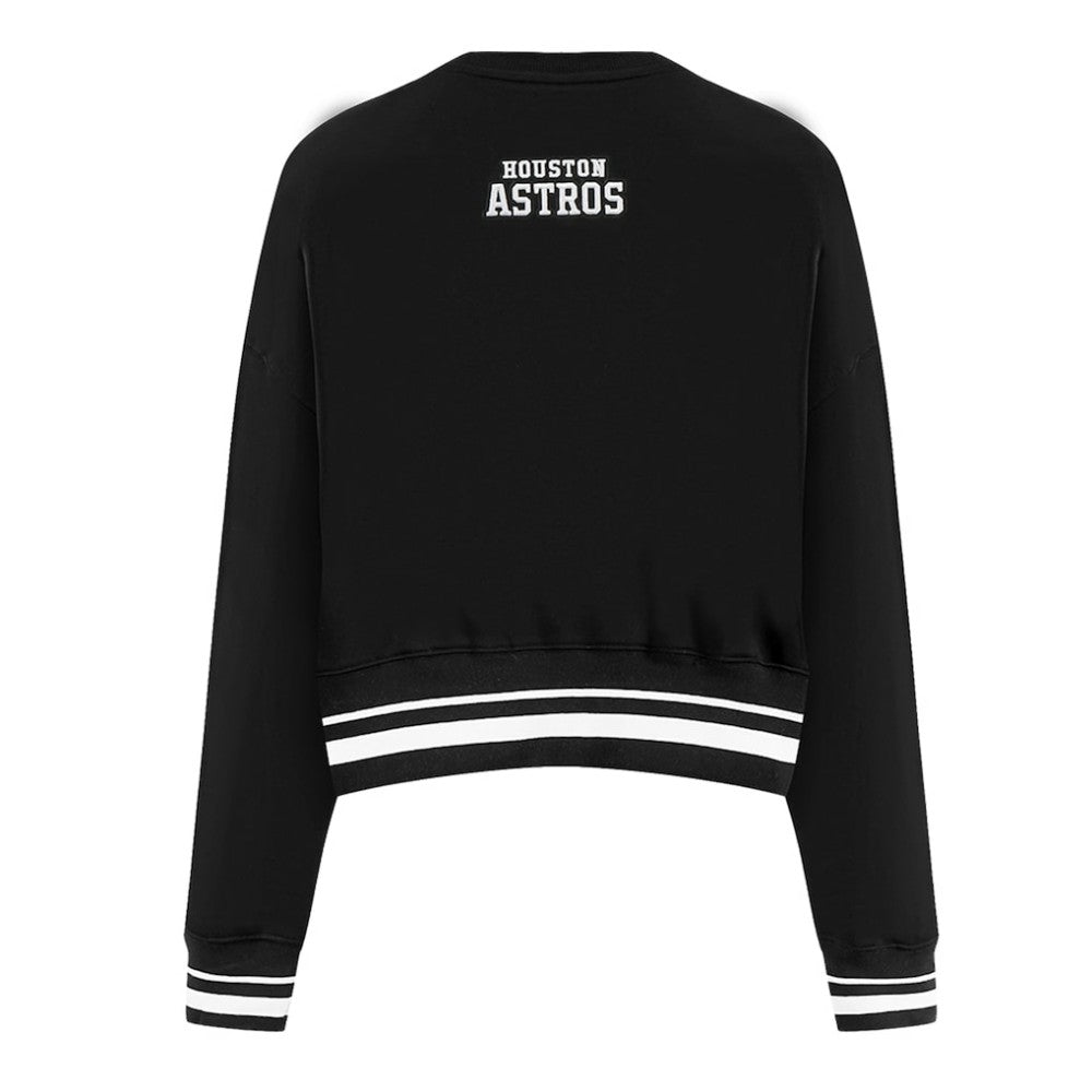 MLB Houston Astros Pro Standard Women's Pearl Cropped Pullover Sweatshirt