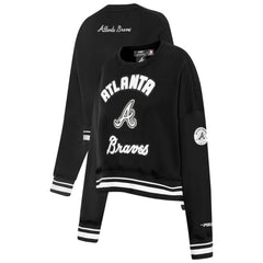 MLB Atlanta Braves Pro Standard Women's Pearl Cropped Pullover Sweatshirt