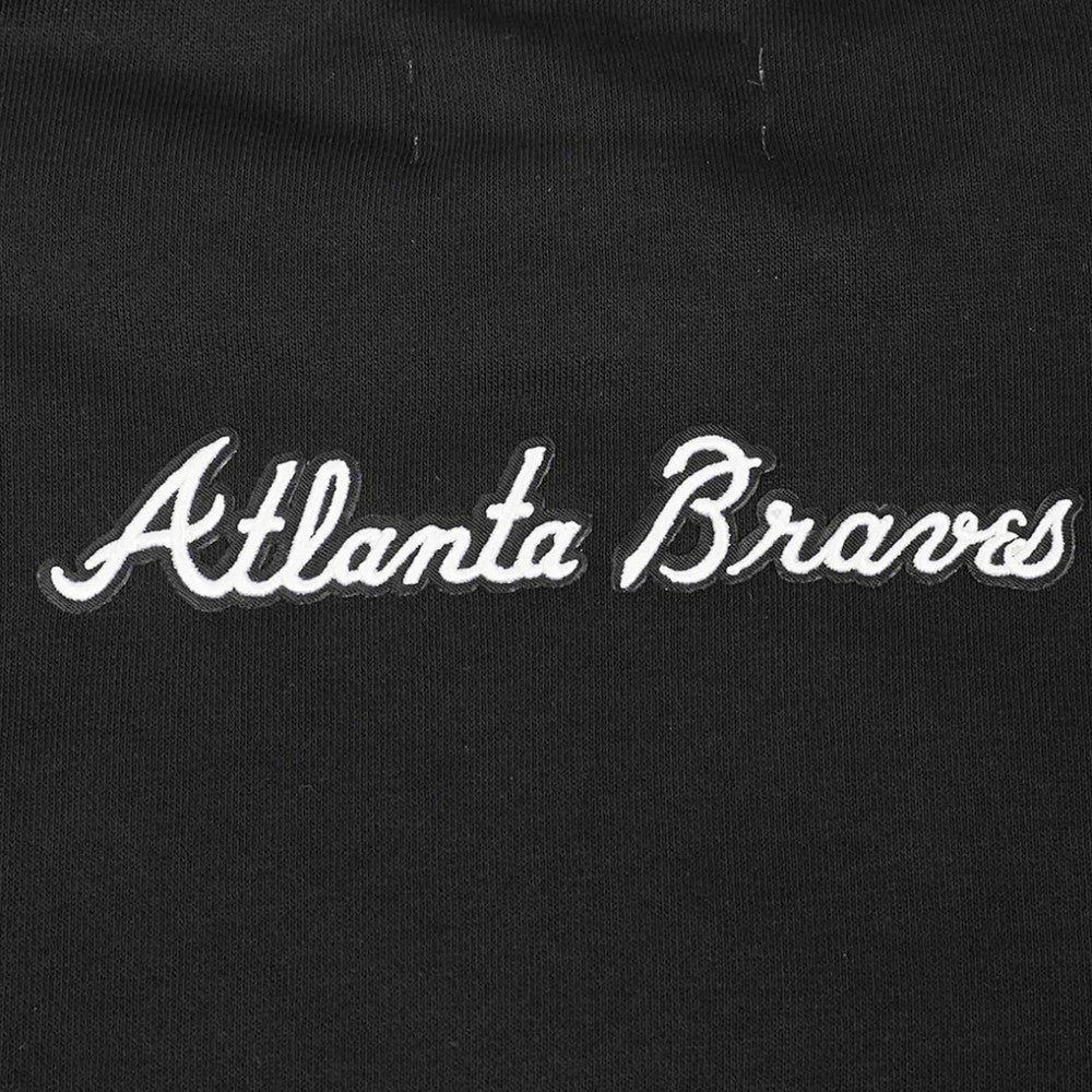 MLB Atlanta Braves Pro Standard Women's Pearl Cropped Pullover Sweatshirt