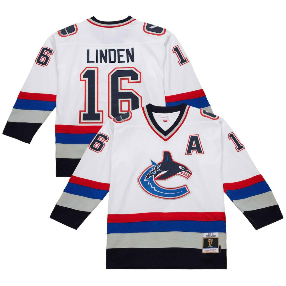 NHL White Trevor Linden Vancouver Canucks 2003-04 Power Play Jersey