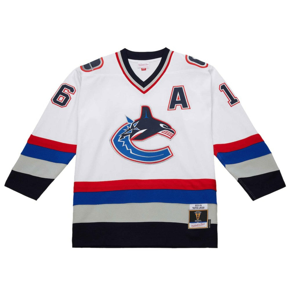 NHL White Trevor Linden Vancouver Canucks 2003-04 Power Play Jersey