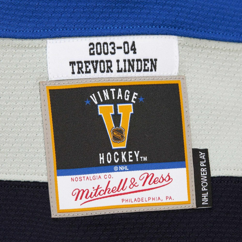 NHL White Trevor Linden Vancouver Canucks 2003-04 Power Play Jersey