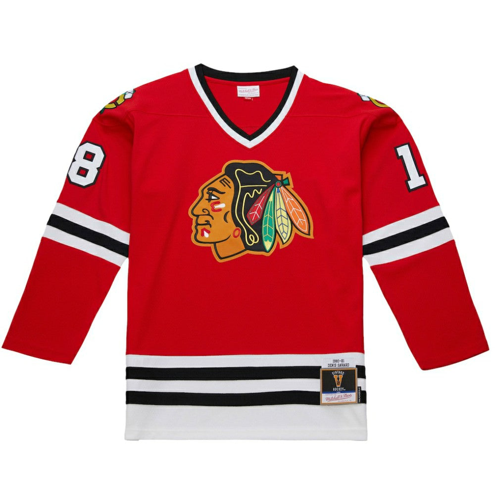 NHL Scarlet Denis Savard Chicago Blackhawks 1980-81 Power Play Jersey
