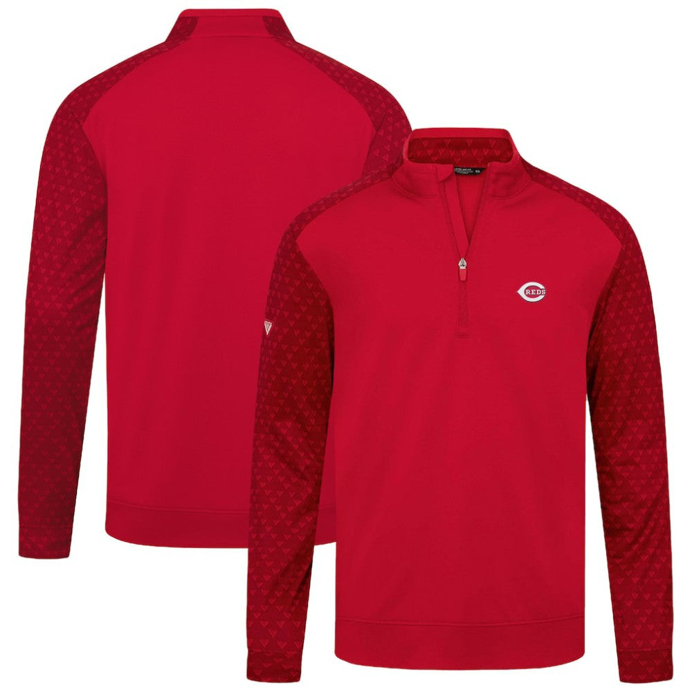 MLB Cincinnati Reds Levelwear Aztec Insignia 2.0 Quarter-Zip Pullover Top