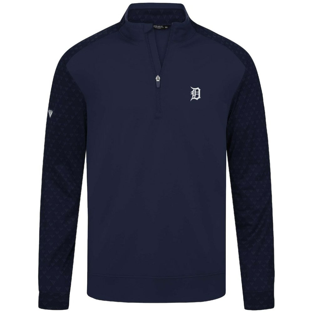 MLB Detroit Tigers Levelwear Aztec Insignia 2.0 Quarter-Zip Pullover Top