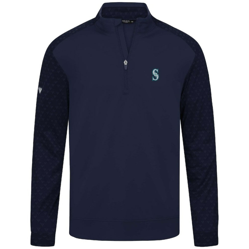 MLB Seattle Mariners Levelwear Aztec Insignia 2.0 Quarter-Zip Pullover Top