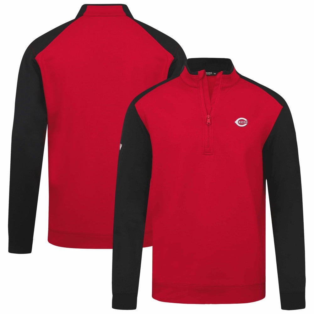 MLB Cincinnati Reds Levelwear Insignia 2.0 Quarter-Zip Pullover Top