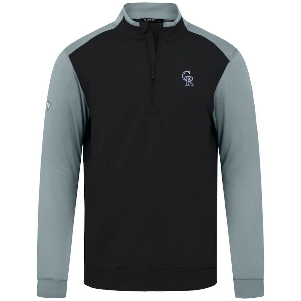 MLB Colorado Rockies Levelwear Insignia 2.0 Quarter-Zip Pullover Top