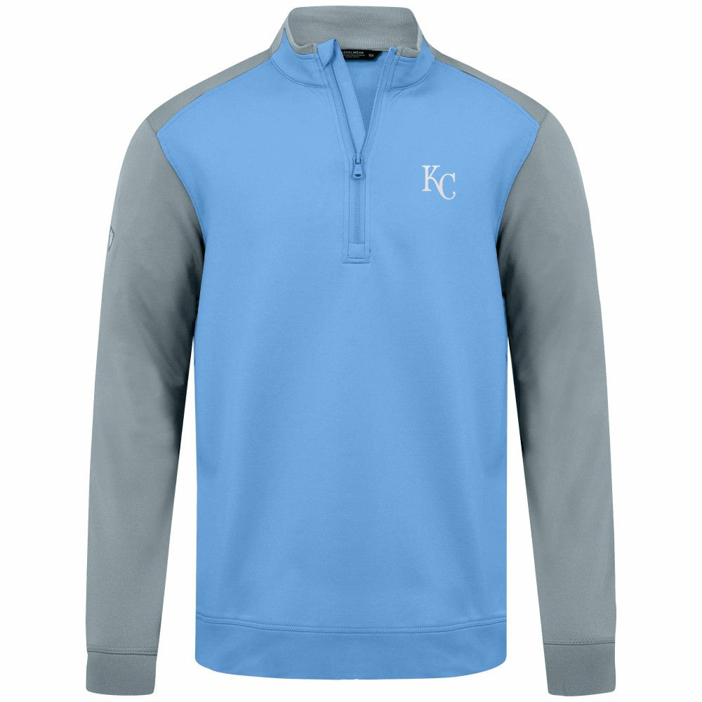 MLB Kansas City Royals Levelwear Insignia 2.0 Quarter-Zip Pullover Top