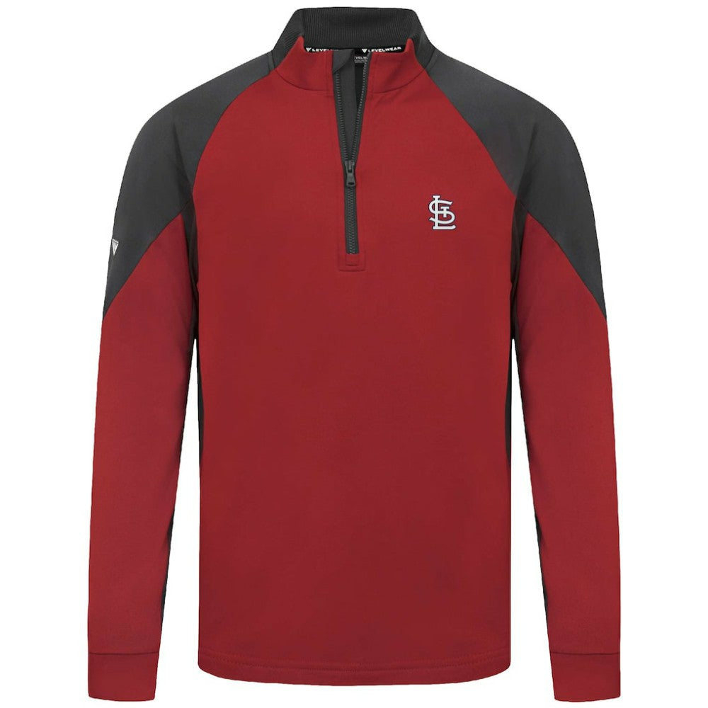 MLB St. Louis Cardinals Levelwear Cadet Insignia 2.0 Raglan Quarter-Zip Jacket