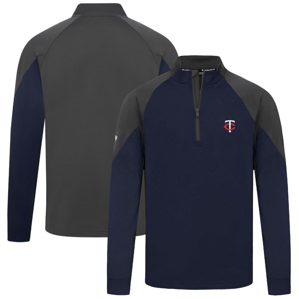 MLB Minnesota Twins Levelwear Cadet Insignia 2.0 Raglan Quarter-Zip Jacket