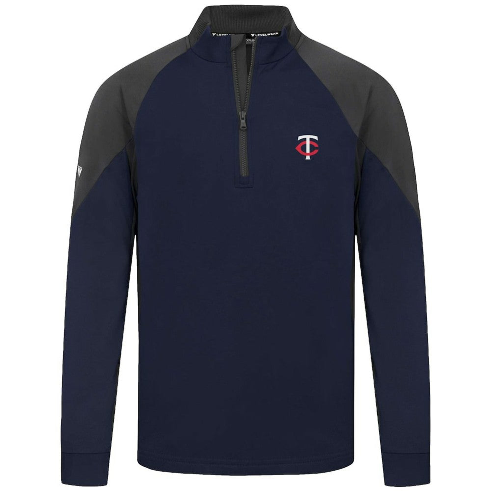 MLB Minnesota Twins Levelwear Cadet Insignia 2.0 Raglan Quarter-Zip Jacket
