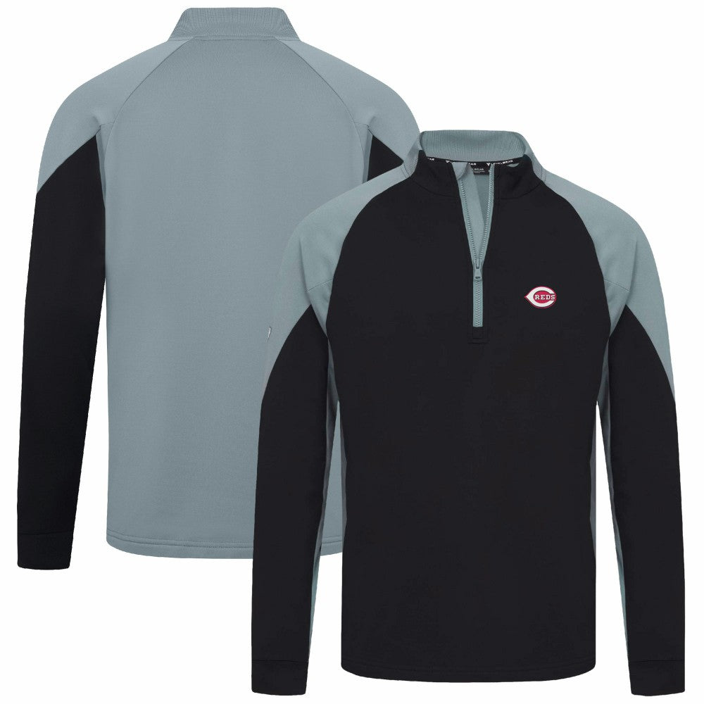 MLB Cincinnati Reds Levelwear Cadet Insignia 2.0 Raglan Quarter-Zip Jacket