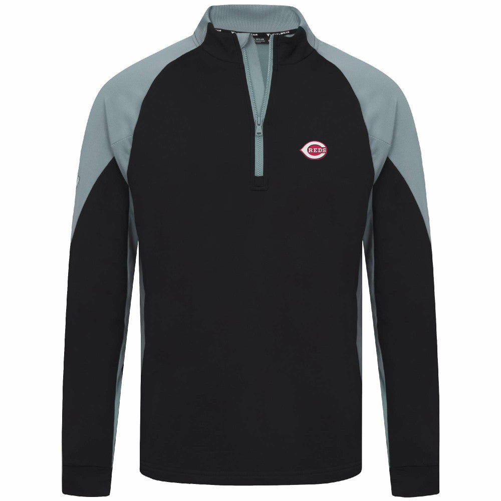 MLB Cincinnati Reds Levelwear Cadet Insignia 2.0 Raglan Quarter-Zip Jacket