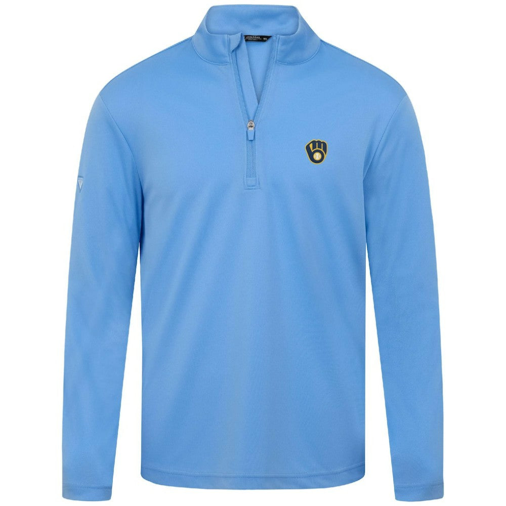 MLB Milwaukee Brewers Levelwear Heron Insignia 2.0 Quarter-Zip Jacket